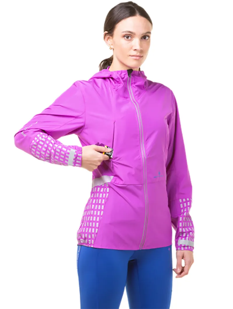 Ronhill Women's Tech Afterhours Jacket Thistle/Cobalt/Rflct-3